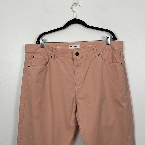DL1961 Russel Slim Straight Leg Mens 42/34 Pink Jeans 5 Pocket Big Tall Pants - Picture 3 of 9